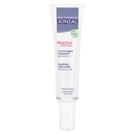 EAU THERMALE JONZAC Reactive control crème légère apaisante bio 40ml