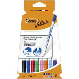  Bic 8 Feutres Velleda, Pointe Fine l'unité
