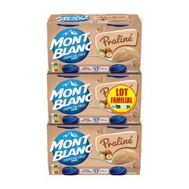 MONT BLANC Crème dessert praliné 12x125g