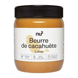 NU3 Nu3 Beurre de cacahuète lisse 500g