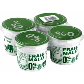 MALO Fromage frais nature 0% MG 4x100g