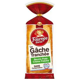 LA FOURNÉE DORÉE Gâches beurre et crème, tranchée 500g