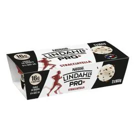NESTLÉ, LINDHAL'S Fromage blanc stracciatella de protéines faible en MG 2x150g