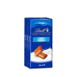 LINDT, MAÎTRE CHOCOLATIER Chocolat Lait Extra Fin 3x100g