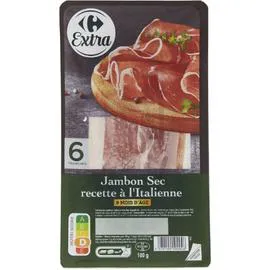 CARREFOUR Jambon sec Italien 100g