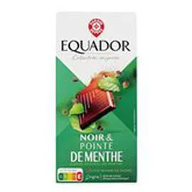 MARQUE REPÈRE, EQUADOR Tablette de chocolat Noir et menthe 100g