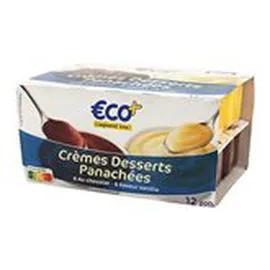 ECO+ Crème dessert panché 12x125g