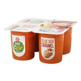 MARQUE REPÈRE, NAT & VIE Spécialité au soja Nat&Vie Caramel 4x100g
