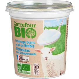 CARREFOUR BIO Fromage blanc bio au lait de brebis 400g