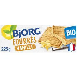 BJORG Biscuits fourrés vanille bio 225g