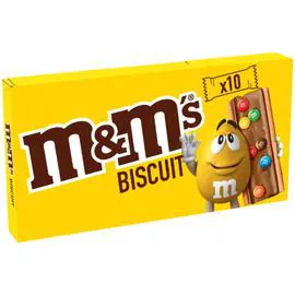 MARS, M&M'S Biscuits bonbons chocolat au lait 198g