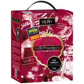 VERY Boisson aromatisée à base de vin saveur framboise 3l