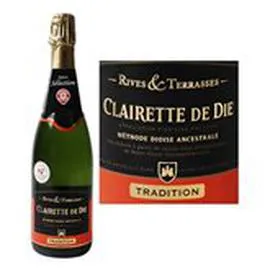 MARQUE REPÈRE, RIVES & TERRASSES AOC Clairette de Die doux Rives et Terrasses 75cl