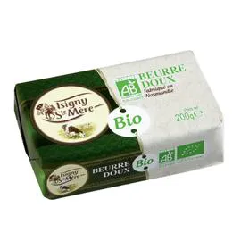 ISIGNY STE MÈRE Beurre Doux Bio de Normandie 200g