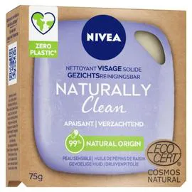 NIVEA Nettoyant Visage Solide Apaisant Raisin Naturally Clean 75g