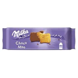 MILKA Biscuits nappés au chocolat au lait Choco Moo 200g