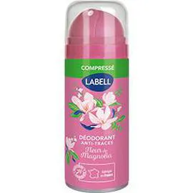 LABELL Déodorant compressé anti-traces 24 h fleur de Magnolia 100ml
