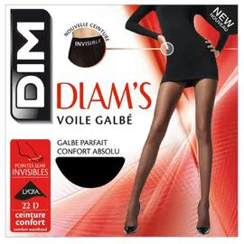 DIM Collants Diam's Voile galbe Noir - Taille 4 l'unité