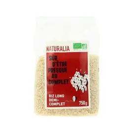 NATURALIA Riz Long Demi-Complet Bio 750g