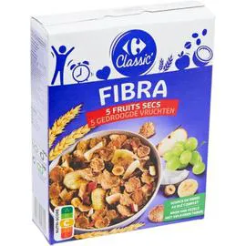 CARREFOUR CLASSIC' Céréales Fibra 5 fruits secs 500g