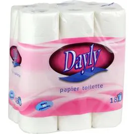 DAYLY Papier toilette blanc x18