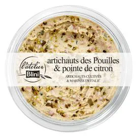 L'ATELIER BLINI Artichauts des pouilles & pointe de citron 140g