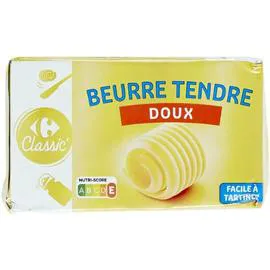 CARREFOUR CLASSIC' Beurre tendre doux 250g