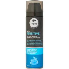 CARREFOUR Gel à raser Sensitive peaux sensibles 200ml