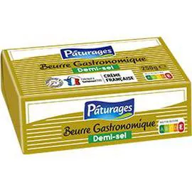 PÂTURAGES Beurre gastronomique demi-sel 250g