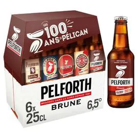 PELFORTH Bière brune douce 6x25cl