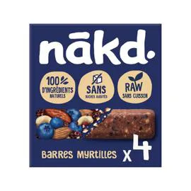 NAKD Barres de céréales myrtilles blueberry muffin 140g