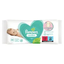PAMPERS Lingettes Bébé Sensitive x80 