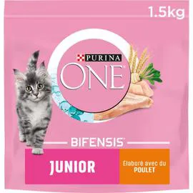 PURINA, ONE Croquettes pour chat chats Junior poulet 1,5kg