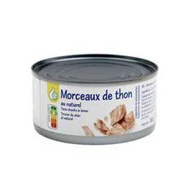 AUCHAN, POUCE Morceaux de thon au naturel 185g