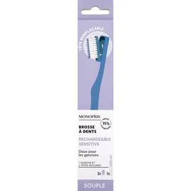 MONOPRIX Brosse à Dents Rechargeable Sensitive Tête Remplaçable l'unité