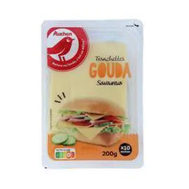AUCHAN Gouda en tranche 200g