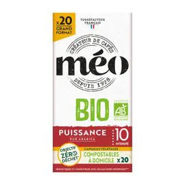 MÉO Capsules Puissance arabica Bio - x20 x20