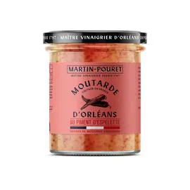 MARTIN POURET Moutarde d'Orléans au Piment d'Espelette 170g
