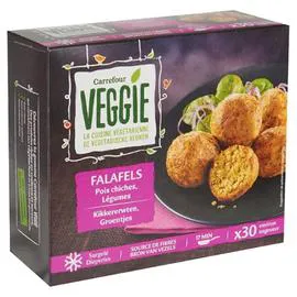 CARREFOUR VEGGIE Falafels pois chiches, légumes 500g