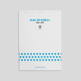MONOPRIX MAISON Bloc Notes, 21X29,7Cm, Petits Carreaux, 80 Pages, 80Gr/M² l'unité