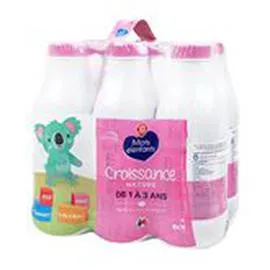 MARQUE REPÈRE, MOTS D'ENFANTS Lait croissance Bébé : 1 à 3 ans 6x1l