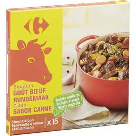 CARREFOUR Bouillon goût boeuf 15x10g
