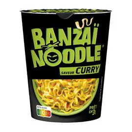 BANZAÏ Nouilles instantanées saveur curry 67g
