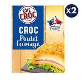 MARQUE REPÈRE, CÔTÉ CROC Croc's Poulet Fromage x2 2x100g