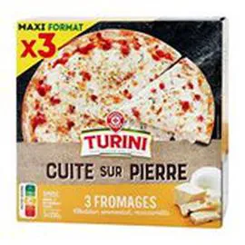 MARQUE REPÈRE, TURINI Pizza 3 Fromages 3x350g