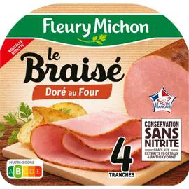 FLEURY MICHON Le Braisé - Jambon doré au four conservation sans nitrite 140g