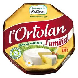 FROMAGERIE MILLERET Fromage L'Ortolan Doux Et Nature 330g