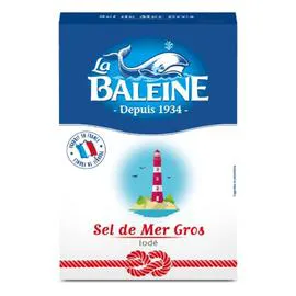 LA BALEINE Gros sel iodé 1kg