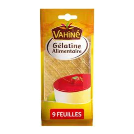 VAHINÉ Gélatine alimentaire en feuilles 17g