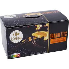 CARREFOUR EXTRA Orangettes chocolat noir 200g